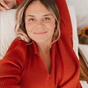 vintage collar sweater